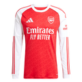 Arsenal 2025-2026 Season Home Long Sleeve Soccer Jersey, Official Apparel
