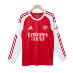 Arsenal 2025-2026 Season Home Long Sleeve Soccer Jersey, Official Apparel