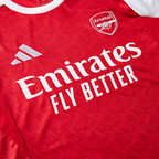 Arsenal 2025-2026 Season Home Long Sleeve Soccer Jersey, Official Apparel