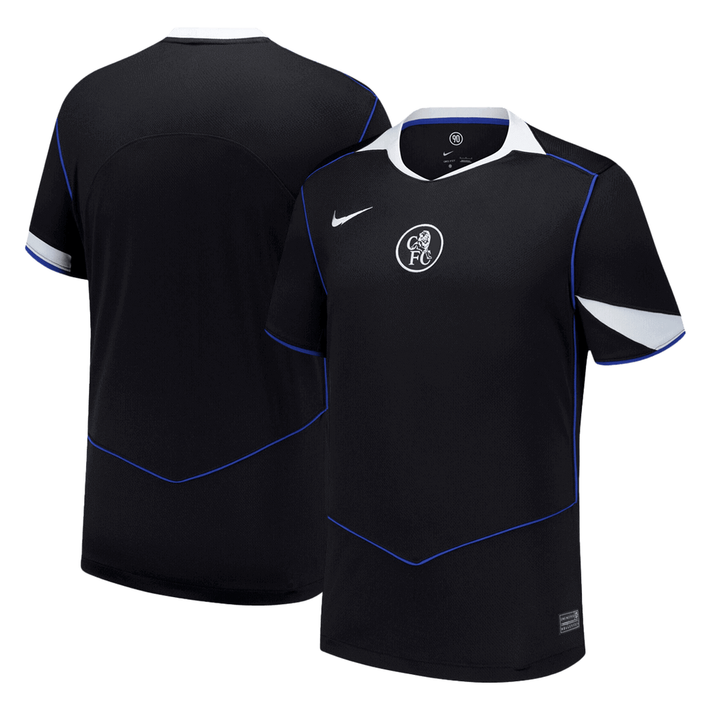 Chelsea Black Short Sleeve Official Jersey 2025-2026 Season