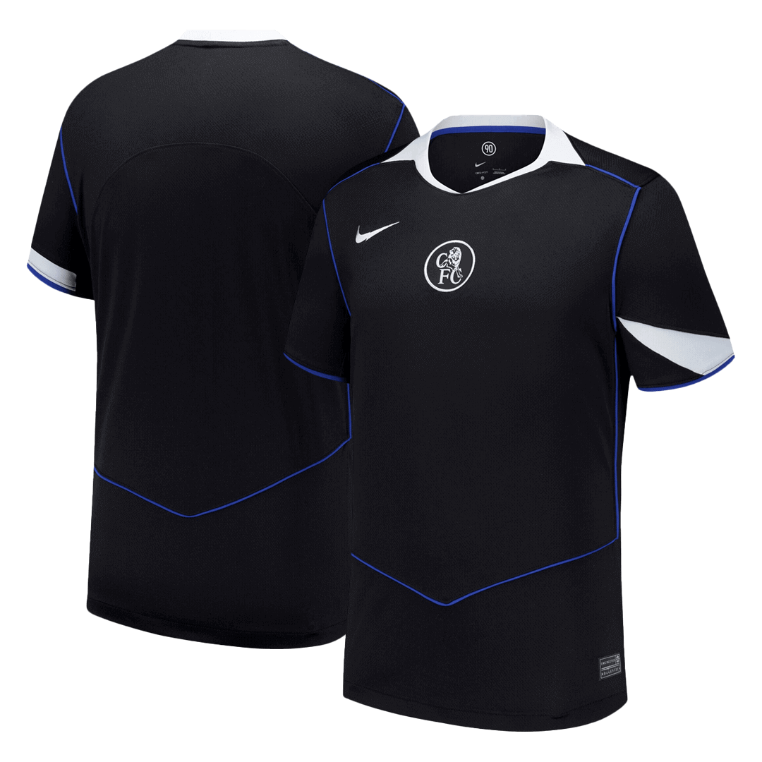 Chelsea Black Short Sleeve Official Jersey 2025-2026 Season