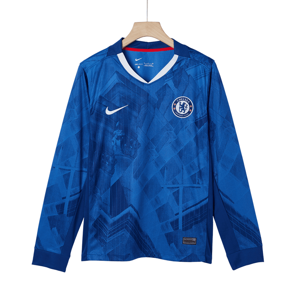 Chelsea Blue Long Sleeve Official Soccer Jersey 2025-2026 Season