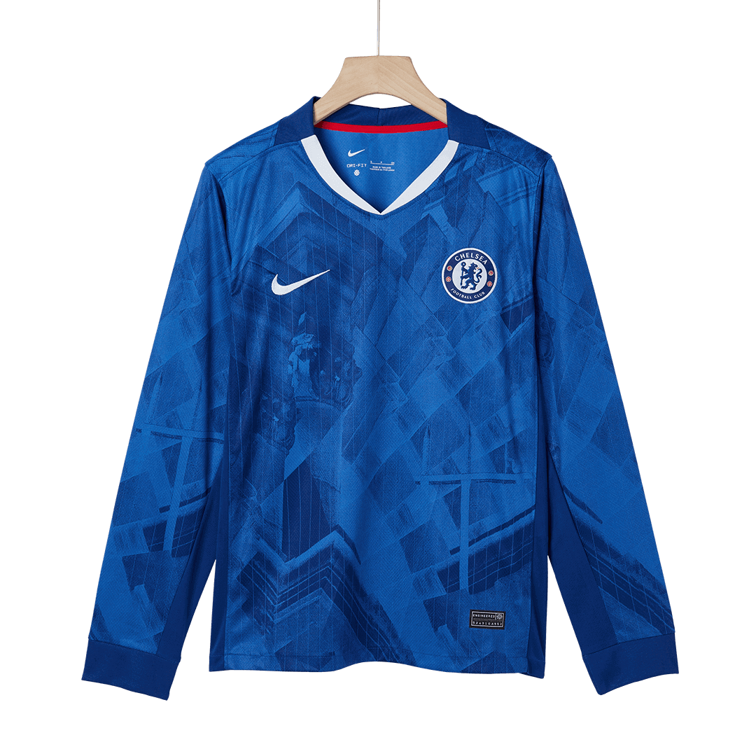 Chelsea Blue Long Sleeve Official Soccer Jersey 2025-2026 Season