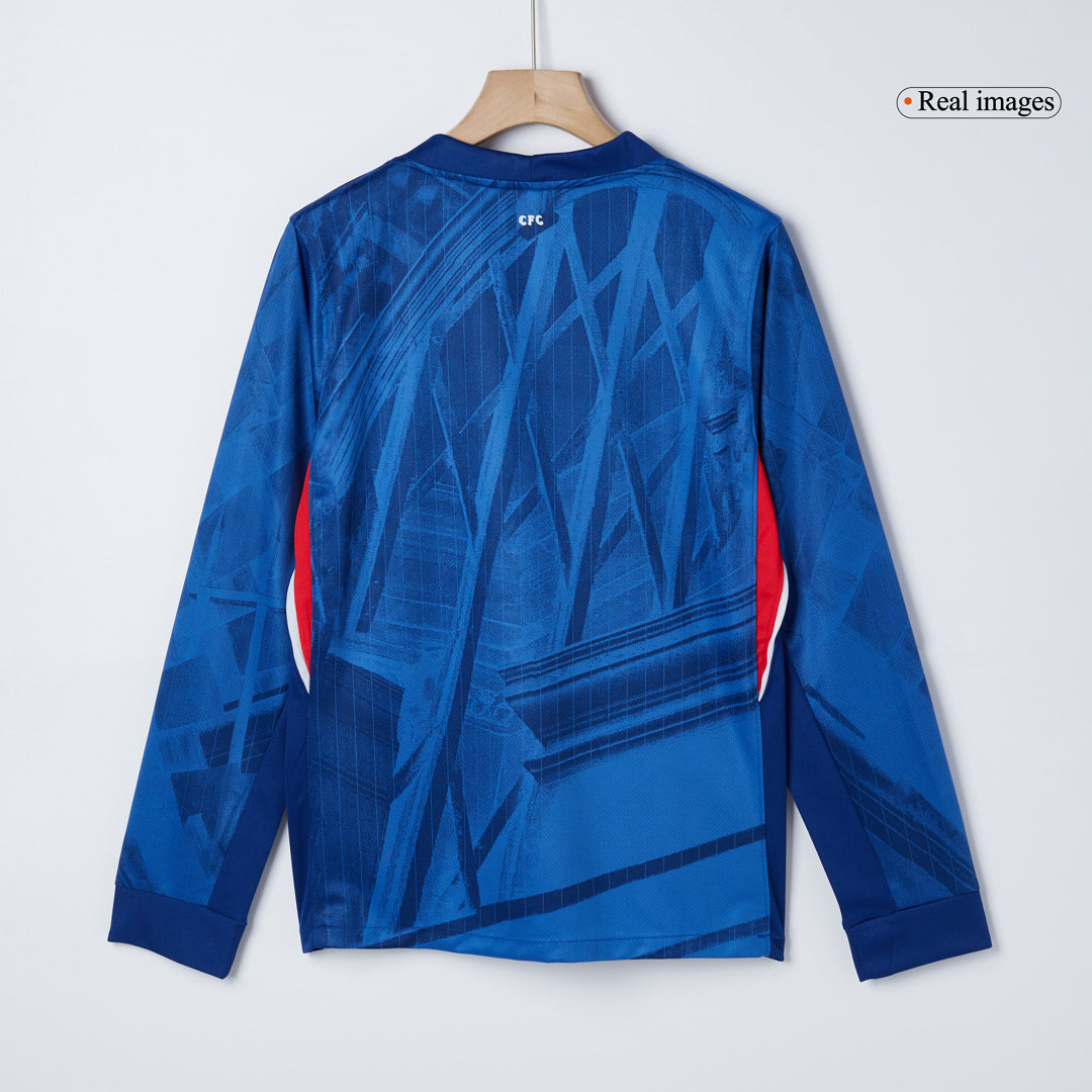 Chelsea Blue Long Sleeve Official Soccer Jersey 2025-2026 Season