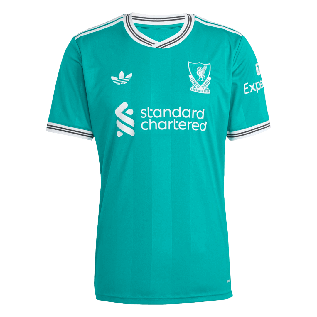 Liverpool 2025-2026 Third Away Green Football Jersey, Unisex