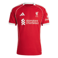 Liverpool Home Red Football Jersey 2025-2026, Classic Red and White Colorway