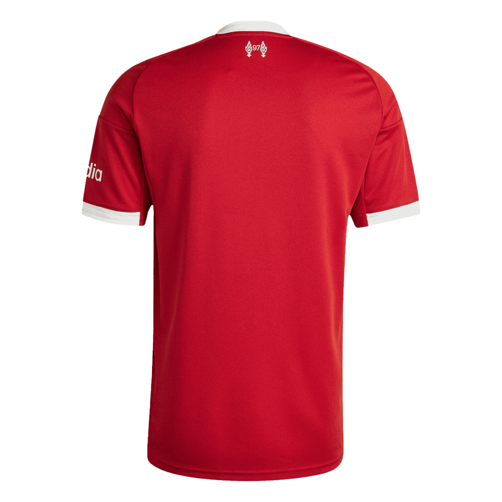 Liverpool Home Red Football Jersey 2025-2026, Classic Red and White Colorway