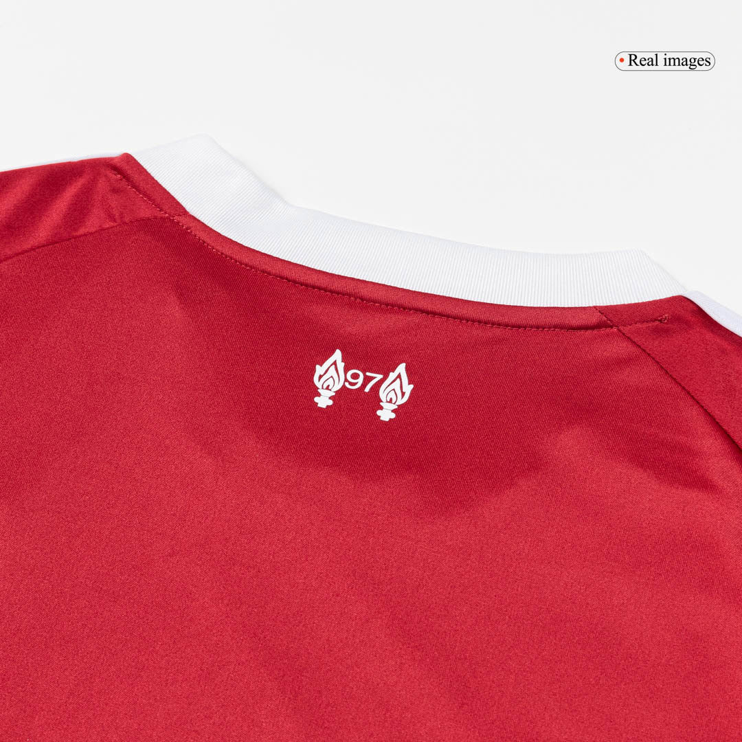 Liverpool Home Red Football Jersey 2025-2026, Classic Red and White Colorway