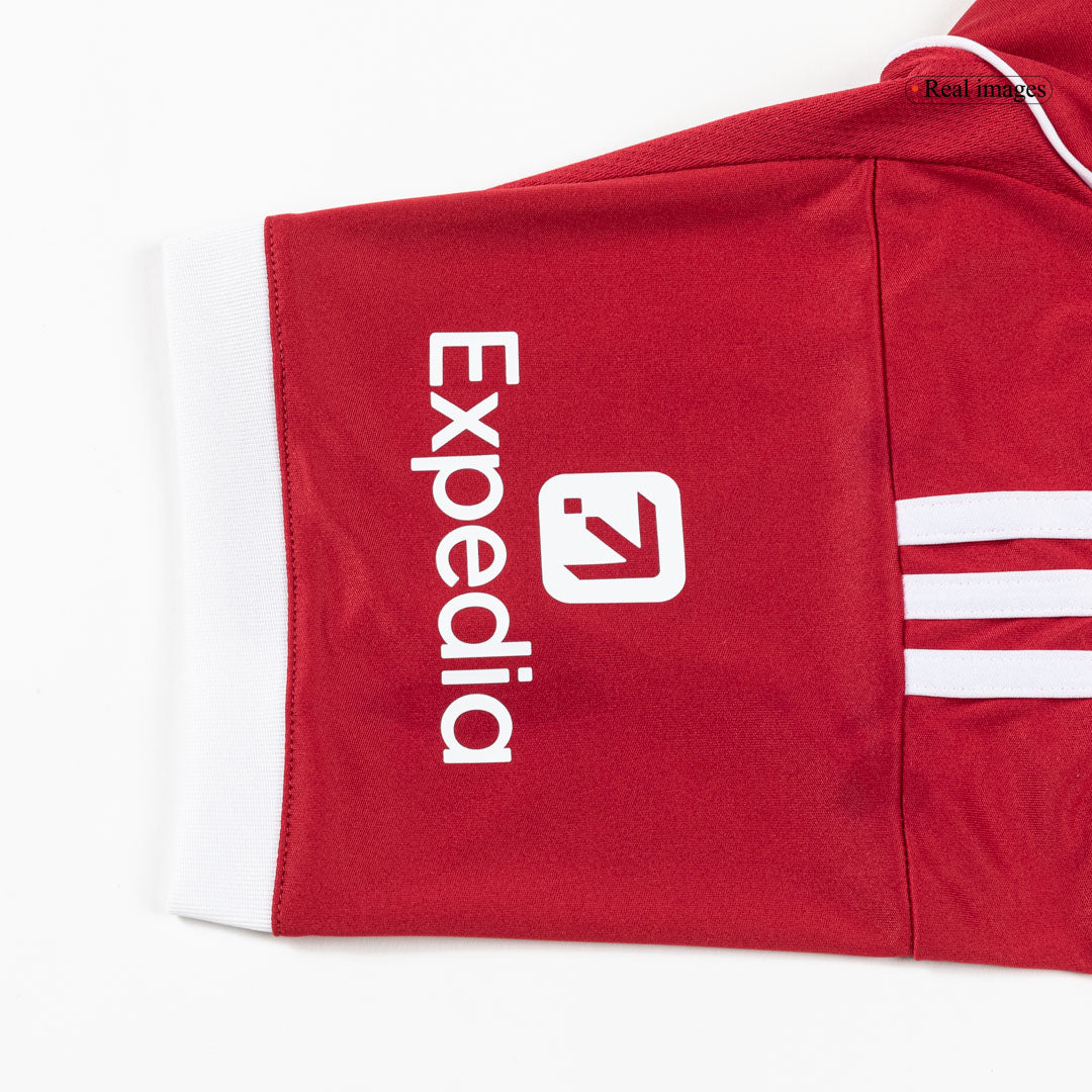 Liverpool Home Red Football Jersey 2025-2026, Classic Red and White Colorway
