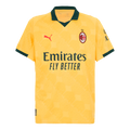 AC Milan 2025-26 Third Away Yellow Football Jersey, Fan Version