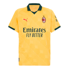 AC Milan 2025-26 Third Away Yellow Football Jersey, Fan Version