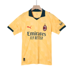 AC Milan 2025-26 Third Away Yellow Football Jersey, Fan Version