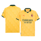 AC Milan 2025-26 Third Away Yellow Football Jersey, Fan Version