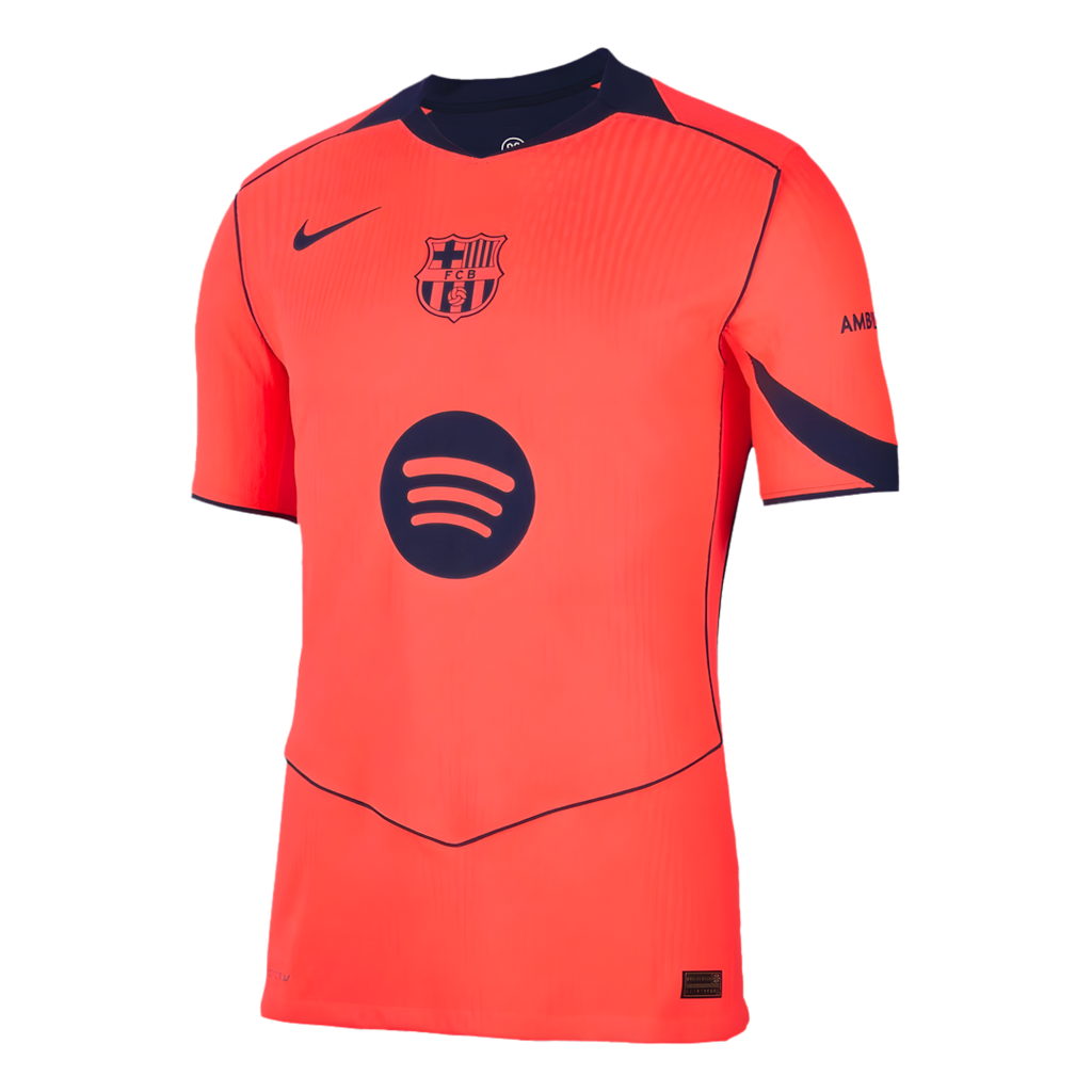 Barcelona 2025-2026 Third Away Short Sleeve Football Jersey, Player Version