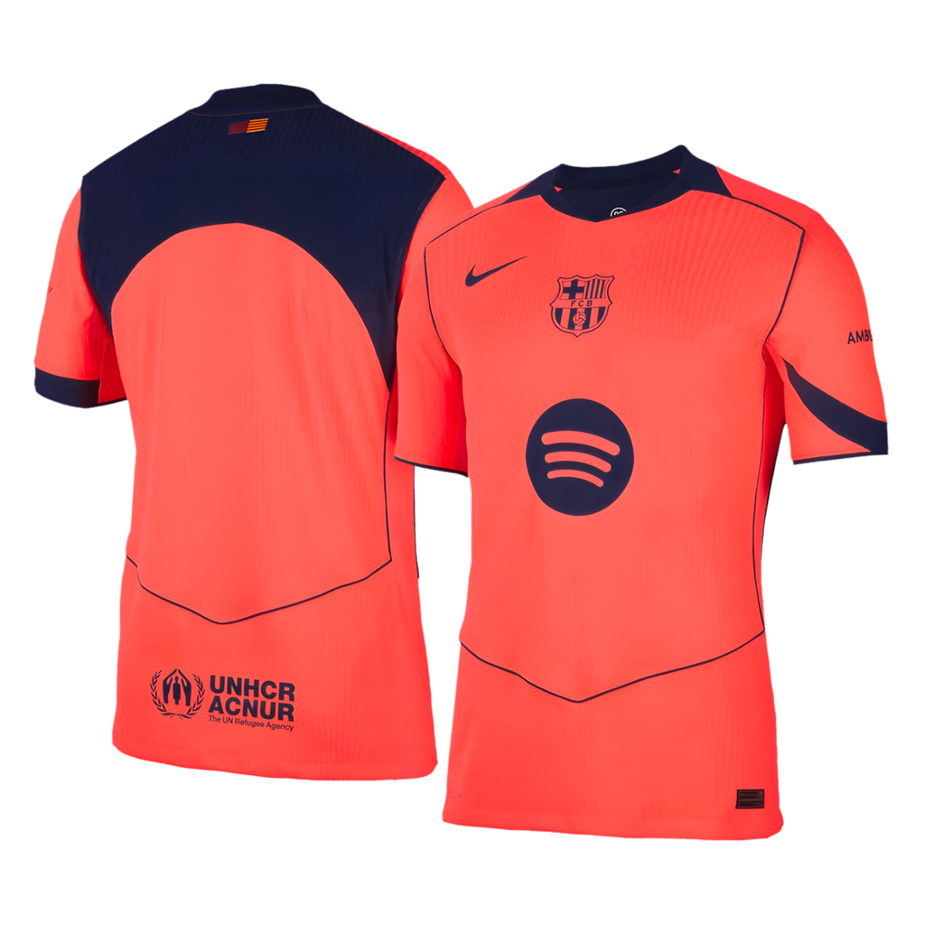 Barcelona 2025-2026 Third Away Short Sleeve Football Jersey, Player Version