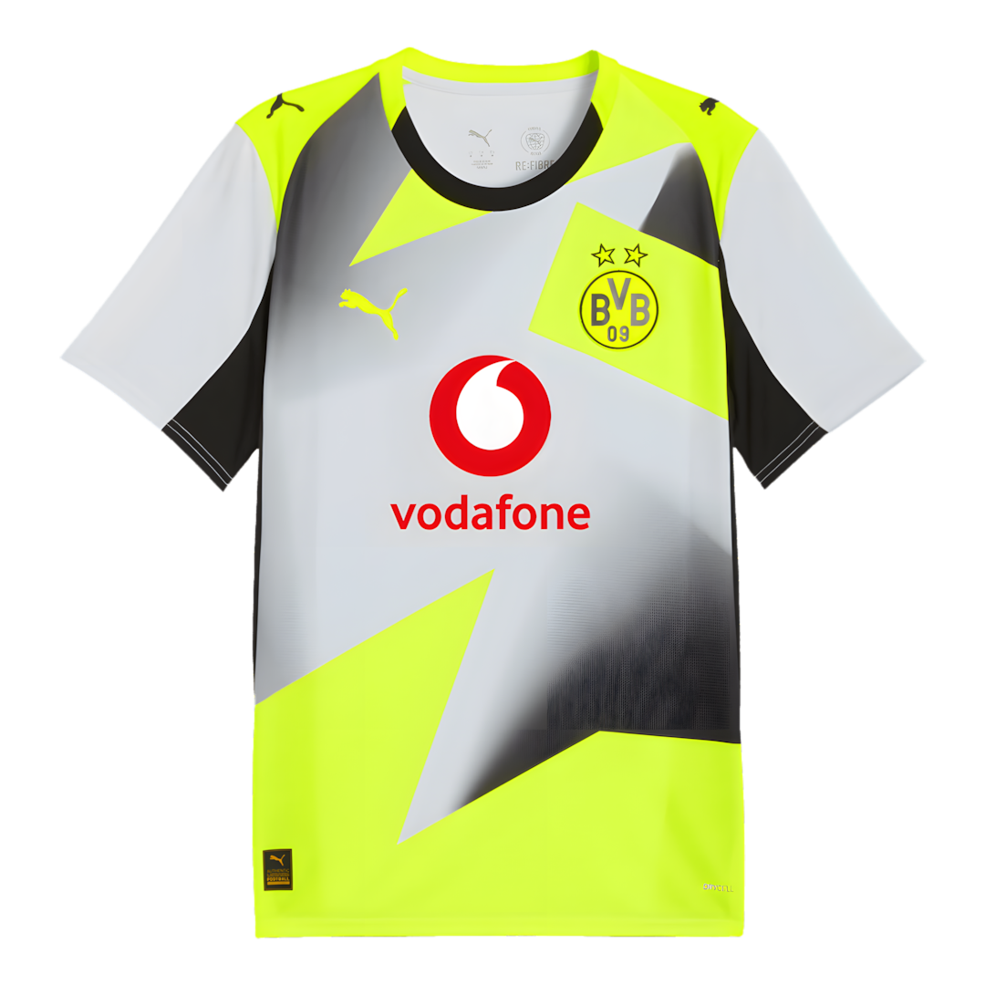 Borussia Dortmund 2025-2026 Away Football Jersey, Fan Version
