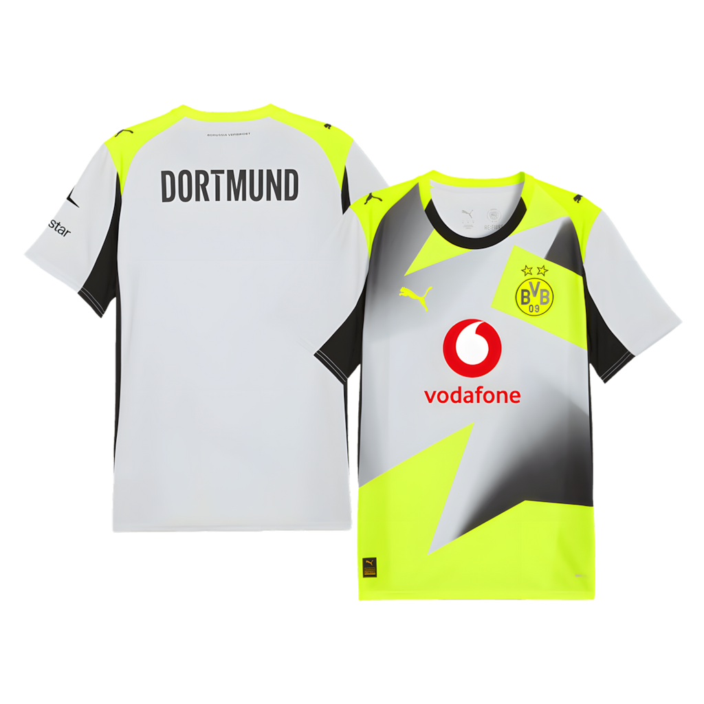 Borussia Dortmund 2025-2026 Away Football Jersey, Fan Version