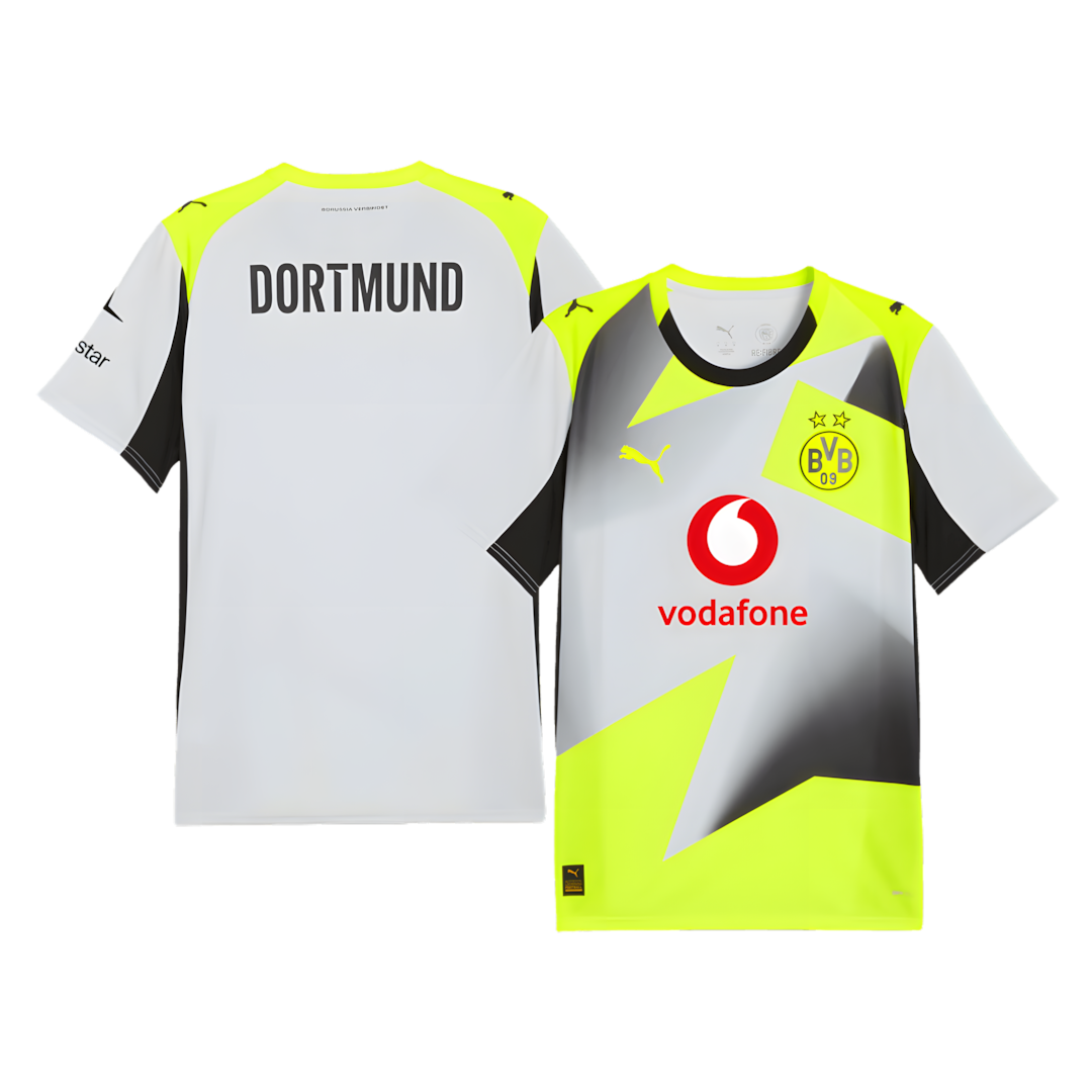 Borussia Dortmund 2025-2026 Away Football Jersey, Fan Version