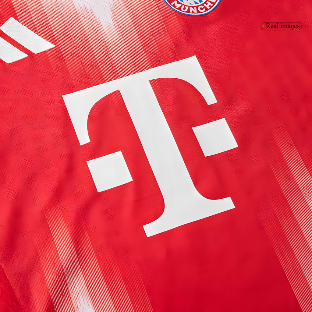 Bayern Munich 2025-26 Home Short Sleeve Football Jersey, Classic Red & White Player Version