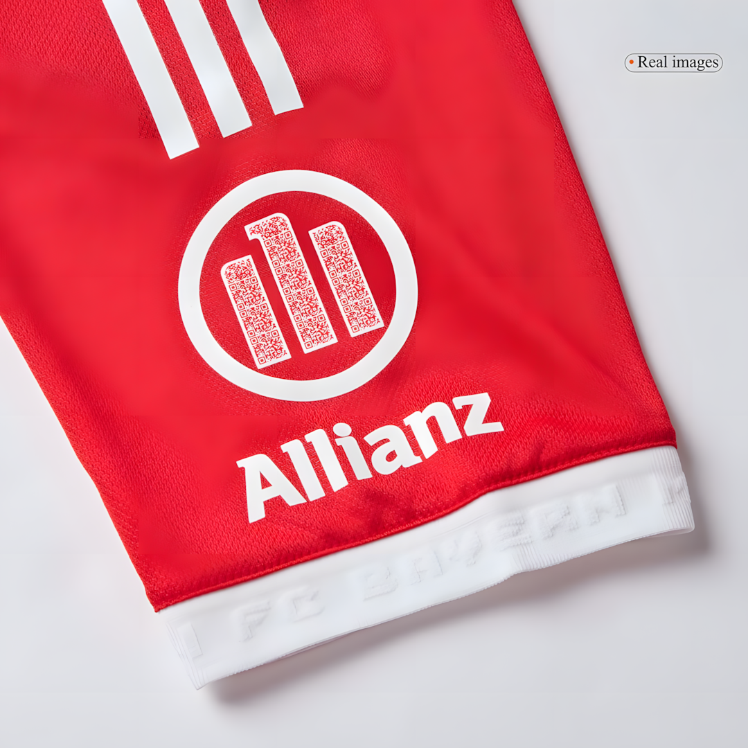 Bayern Munich 2025-26 Home Short Sleeve Football Jersey, Classic Red & White Player Version
