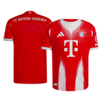 Bayern Munich 2025-26 Home Short Sleeve Football Jersey, Classic Red & White Player Version