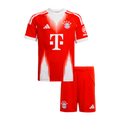 Bayern Munich 2025-2026 Home Football Jersey Set, Classic Red and White Colorway