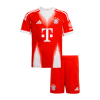 Bayern Munich 2025-2026 Home Football Jersey Set, Classic Red and White Colorway