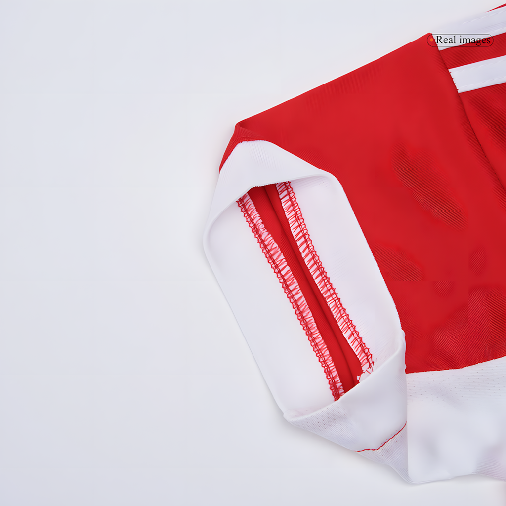 Bayern Munich 2025-2026 Home Football Jersey Set, Classic Red and White Colorway