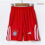 Bayern Munich 2025-2026 Home Football Jersey Set, Classic Red and White Colorway