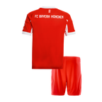 Bayern Munich 2025-2026 Home Football Jersey Set, Classic Red and White Colorway
