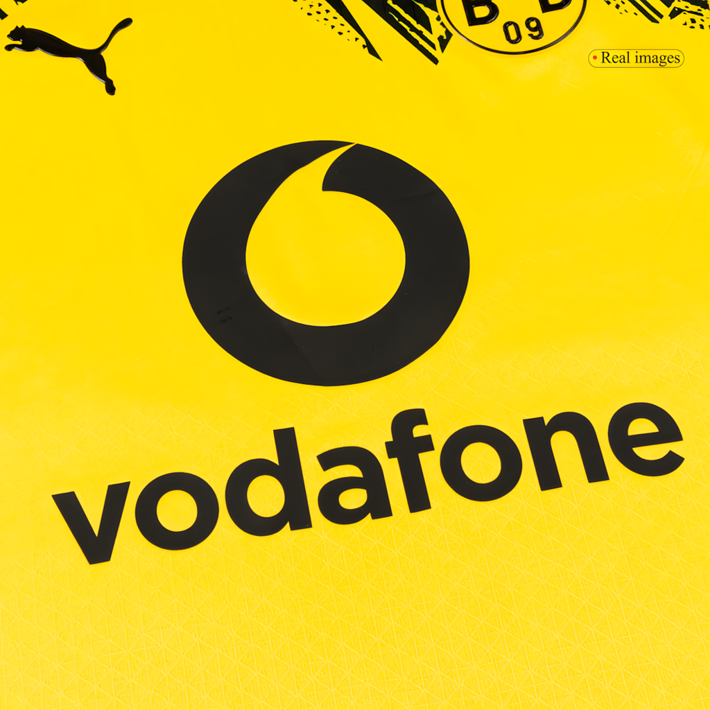 Borussia Dortmund 2025-26 Yellow Home Football Jersey, Fan Version