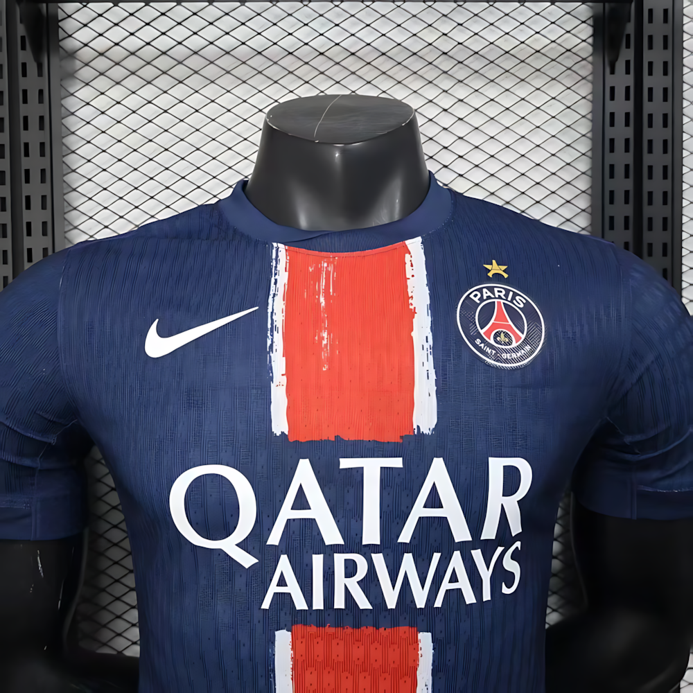 2024-25 Season PSG European Champions Home Player Version Football Jersey