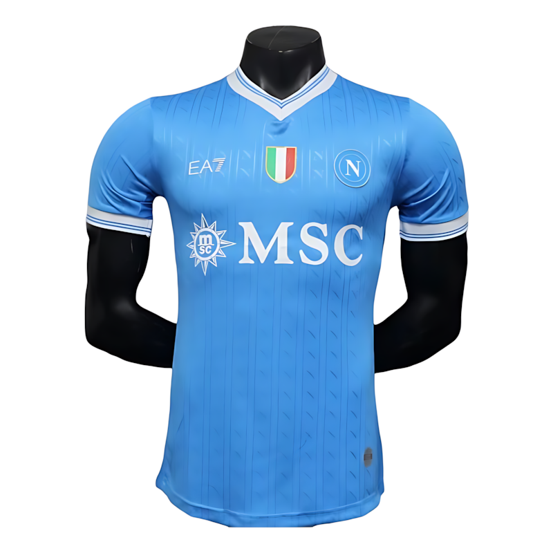 2025/2026 Season Napoli Blue Home Player Version Football Jersey