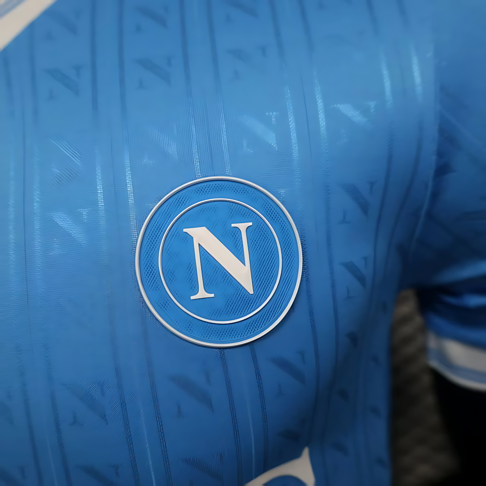 2025/2026 Season Napoli Blue Home Player Version Football Jersey