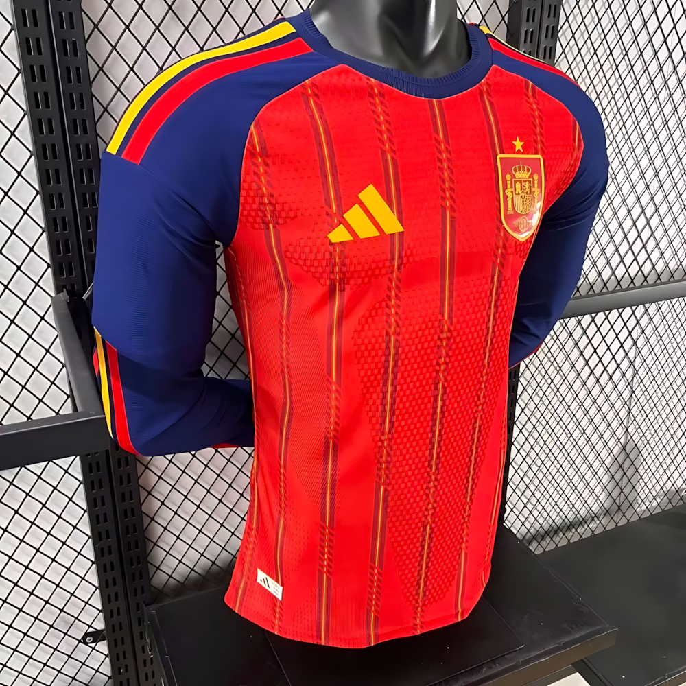 2026 Spain Home Long-Sleeved Football Jerseys