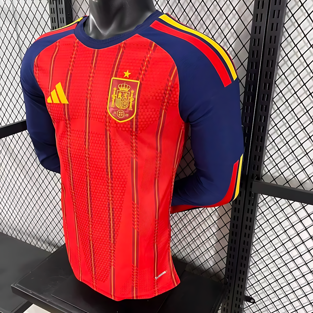 2026 Spain Home Long-Sleeved Football Jerseys