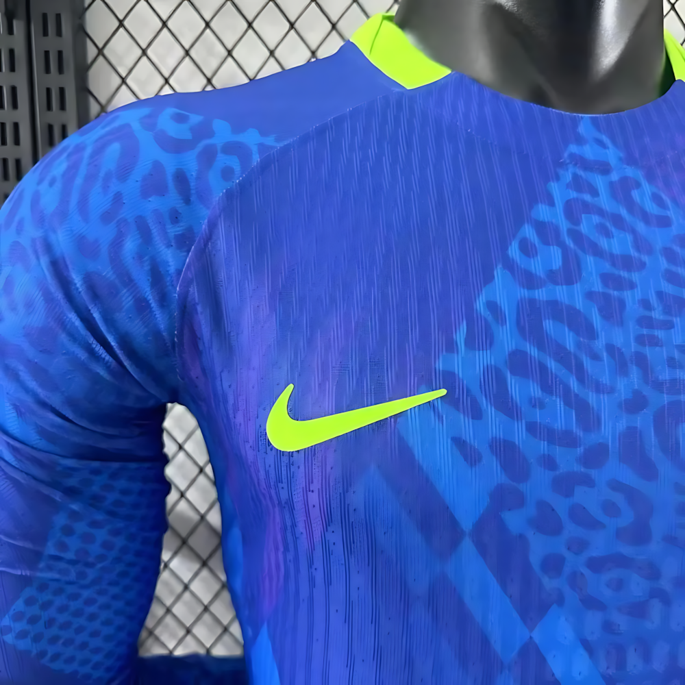 2025 Brazil Away Long sleeves Football Jerseys (Player Edition)