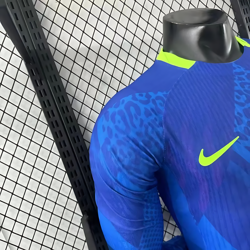 2025 Brazil Away Long sleeves Football Jerseys (Player Edition)