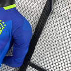 2025 Brazil Away Long sleeves Football Jerseys (Player Edition)
